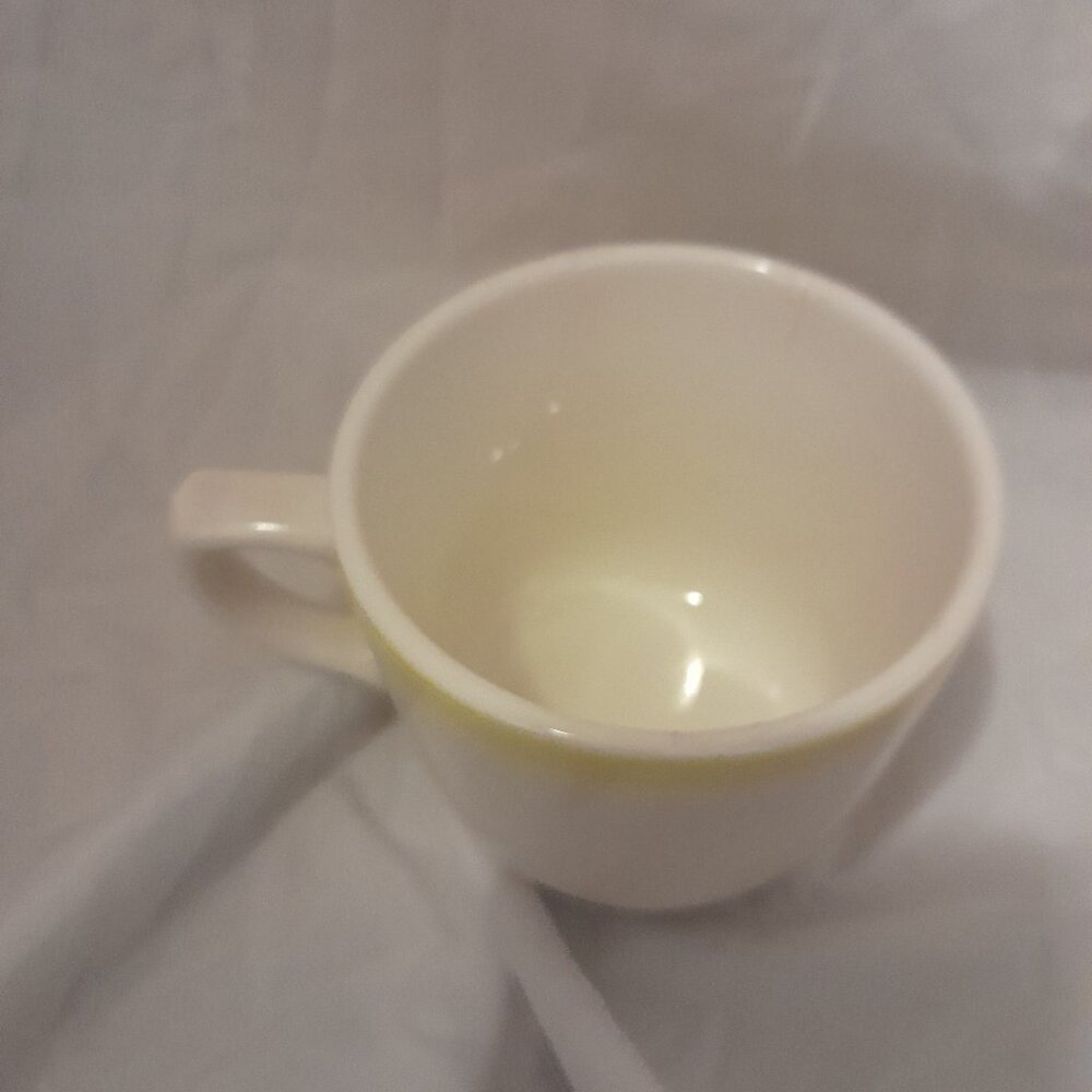 Vintage Retro 1970's Oxford Brazil 8710 Yellow Flower Stoneware Coffee Mug Cup - Picture 4 of 6